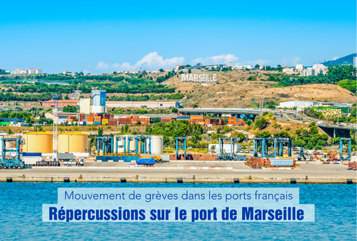 Répercussions des grèves sur le port de Marseille